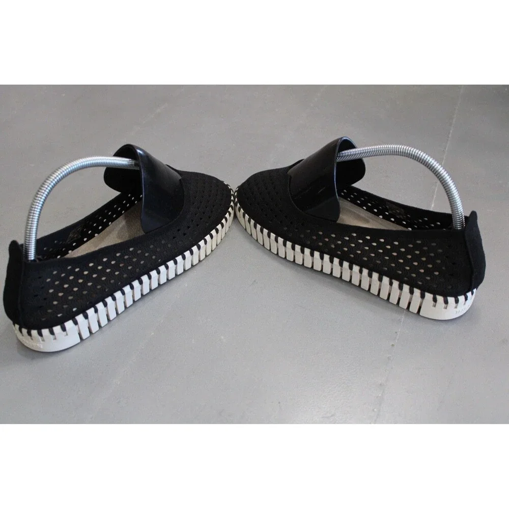 Ilse Jacobsen Tulip Flats Black EU‎ 38 US 7.5 - 8 Lightweight Slip-On Shoes